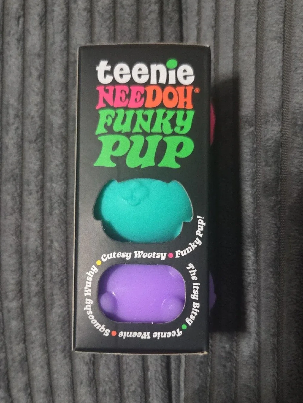 Teenie Needoh Funky Pup 3-Pack - Pink & Purple & Teal